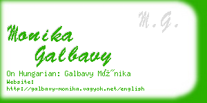 monika galbavy business card